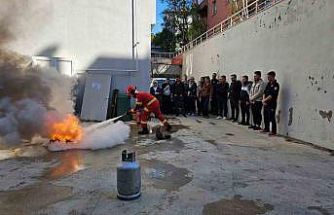 Muğla 112 personeline yangın eğitimi