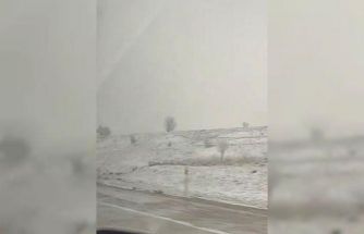 Nisan’da kar sürprizi, Kütahya-Altıntaş arası beyaza büründü