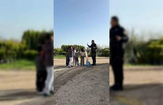 Nusaybin’de çocukların uçurtma sevincine polis ağabeyleri de ortak oldu