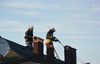 Ordu’da 5 katlı binanın çatısında yangın