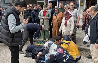 Ordu’da otomobilin çarptığı yaya yaralandı: Kaza anı kamerada