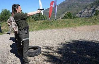 Orman işçileri zorlu etapları tamamladı