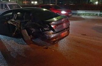 Osmangazi’de trafik kazası: Otomobil takla attı, 1 yaralı