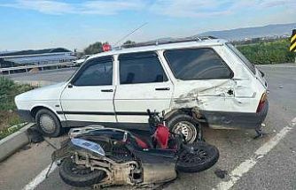 Otomobille çarpışan motosikletin sürücüsü hayatını kaybetti