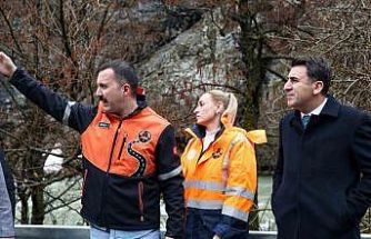 Ovacık yolunda tehlikeli virajlar genişletiliyor