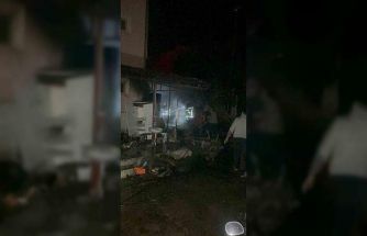 Patlayan kömür kazanı ve tüp villayı küle çeviriyordu