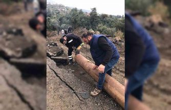 Payas’ta içme suyu hattı hızla onarıldı