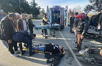 Samsun’da motosiklet ile elektrikli scooter çarpıştı: 2 yaralı