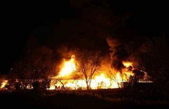 Samsun’da muz deposunda yangın: Alevler göğe yükseldi