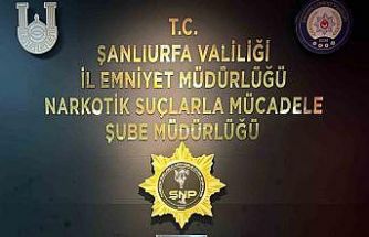 Şanlıurfa’da ağırlığında 34 bin adet uyuşturucu hap ele geçirildi