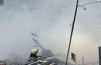 Sarıyer’de alev alev yanan gecekondu kullanılamaz hale geldi