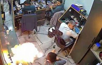 Şarjdaki telefon alev aldı