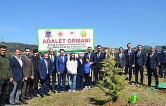 Şehit infaz ve koruma memuru Cengiz Yiğit anısına hatıra ormanı oluşturuldu