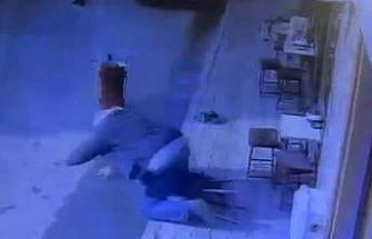 Taburede uyudu, yerde uyandı