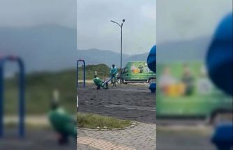 Tahteravalliye binen temizlik işçileri güldürdü