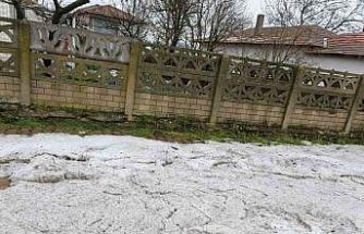 Tekirdağ’da dolu yağışı