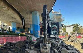 Trabzon’da Atatürk Alanındaki viyadüklerin altı dinlenme alanı olacak