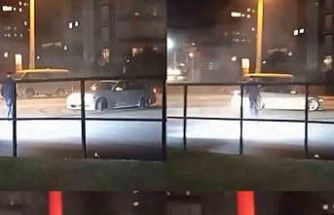 Trafikte drift atan sürücü gözaltına alındı