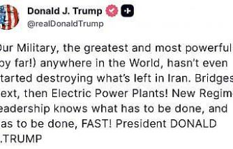 Trump’tan İran’a uyarı "Sırada köprüler, ardından elektrik santralleri var"