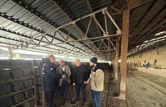 Tuğla fabrikasında üretim süreci incelendi