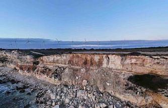 Turizm merkezi Bozcaada’daki Polente Burnu’nda göçük