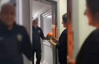 Üniversite öğrencilerinin kavga ihbarına geldiler, pasta ile karşılaştılar