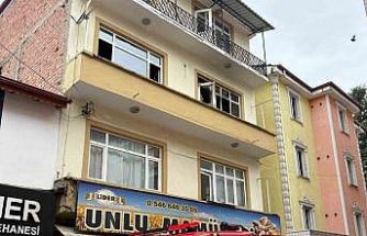 Vezirköprü’de daire yangını