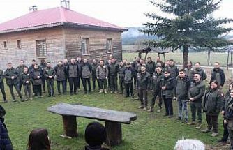 Yarışmada ter döktüler