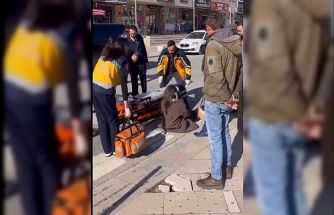 Yaya geçidinde kaza: 1 yaralı