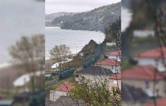 Zonguldak’ta yük treninin vagonları ayrıldı, seferler aksadı