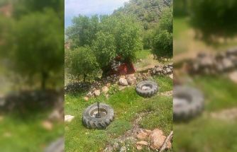Gercüş’te traktör uçuruma yuvarlandı, sürücü atlayarak kurtuldu