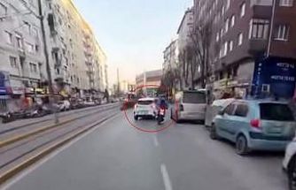 "Kamera çekiyor mu" dedikten saniyeler sonra kaza yaptı