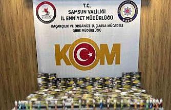 Samsun’da kaçak makaron operasyonu