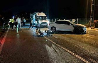 Saray’da motosiklet ile otomobil çarpıştı: 1 yaralı