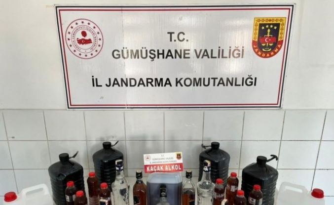 Gümüşhane’de sahte alkol operasyonu