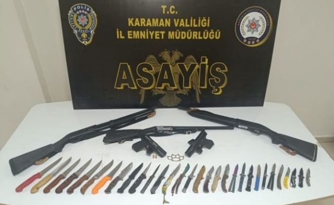 Karaman’da aranan 12 kişi tutuklandı