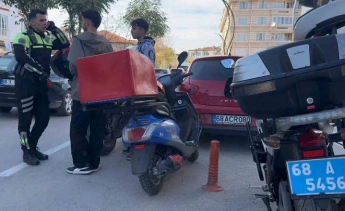 Plakasız, kasksız ve ehliyetsiz sürücüye 35 bin 239 lira ceza