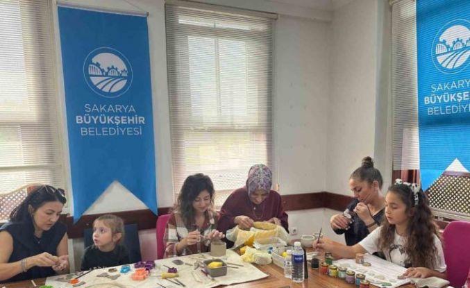 Ara tatil anne-çocuk atölyeleriyle renklendi