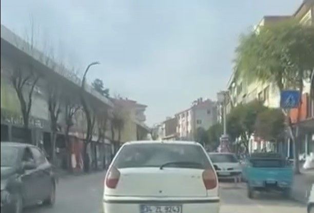 Araçtan sokağa broşür fırlatan kişi, ceza yedi