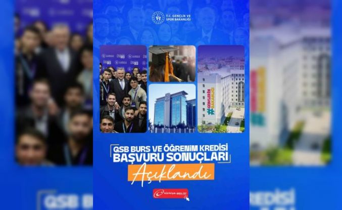 Burs ve öğrenim kredisi başvuru sonuçları açıklandı
