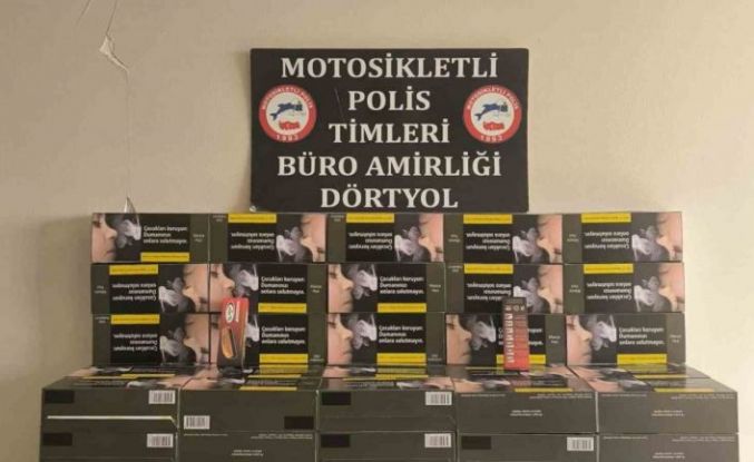 Dörtyol’da kaçak makaron operasyonu