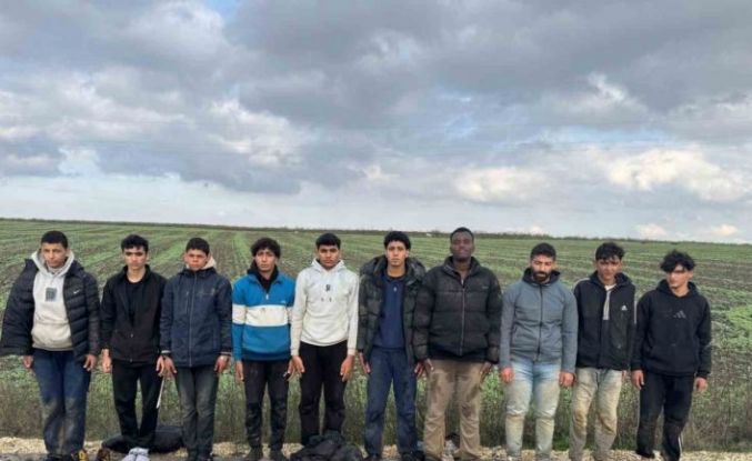 Edirne’de 10 düzensiz göçmen yakalandı