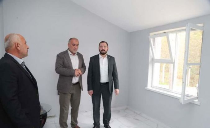 Eski okul binası mahalle konağına dönüştürüldü