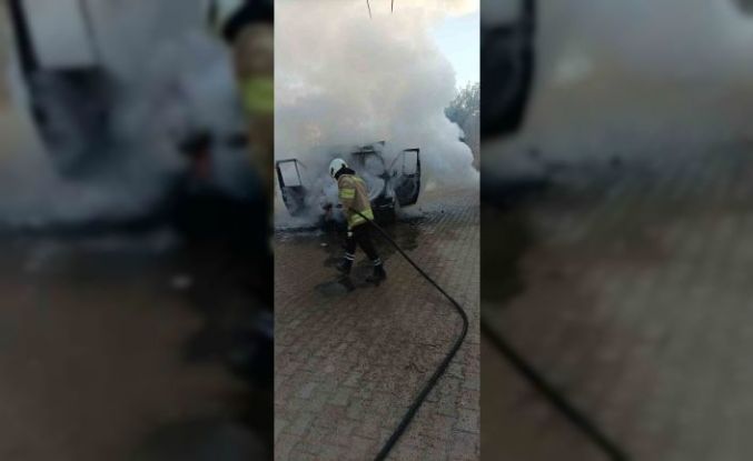 Mardin’de kamyonette çıkan yangın söndürüldü