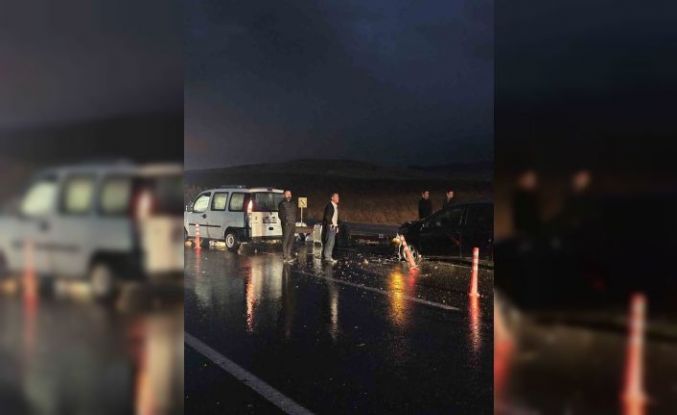 Siirt’te maddi hasarlı trafik kazası