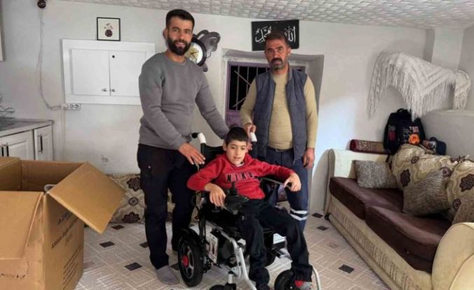 Şırnak’ta engelli çocuğun hayalini polis gerçekleştirdi