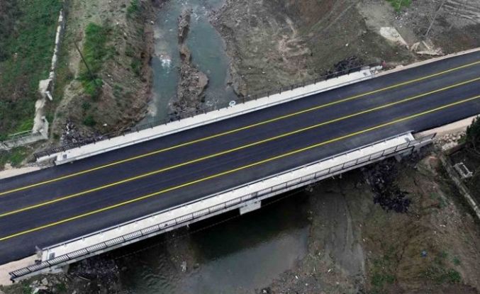 20 mahalleyi birbirine bağlayan köprüde yenileme çalışmaları sona geldi