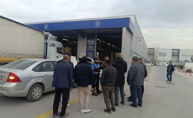 Araç muayene istasyonundaki vatandaşlar bilgilendirildi