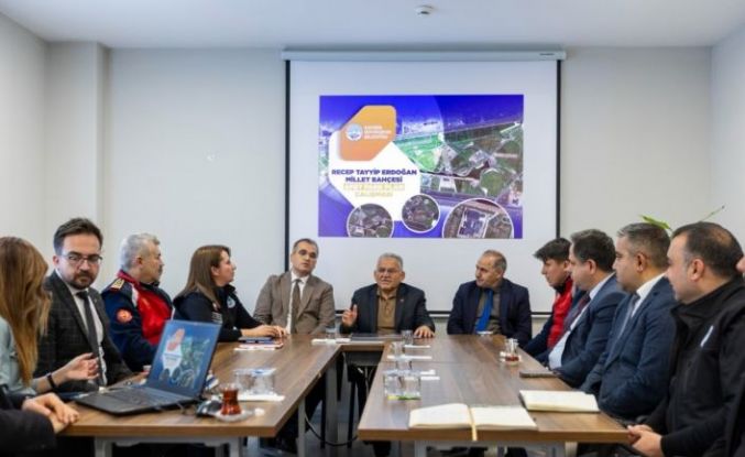 Başkan Büyükkılıç, afetlerde kullanılacak park alanlarına yönelik toplantıya katıldı