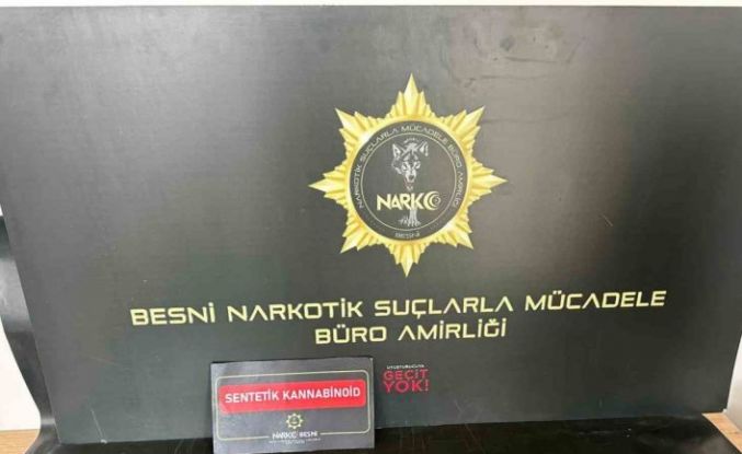 Besni’de uyuşturucuyla yakalanan şahıs tutuklandı